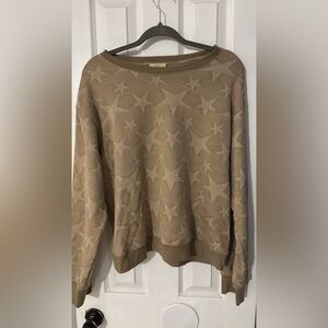 Star Patterned Tan Sweater